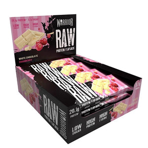 Warrior RAW Protein Flapjack - 12 Bars - White Chocolate Cranberry