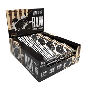 Warrior RAW Protein Flapjack - 12 Bars - Cookies & Cream