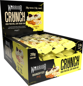 Warrior Crunch Protein Bars 12 x 64g - Banoffee Pie