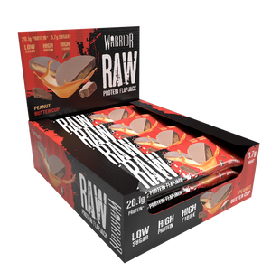 Warrior RAW Protein Flapjack - 12 Bars - Peanut Butter Cup