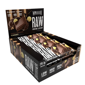 Warrior RAW Protein Flapjack - 12 Bars - Double Chocolate