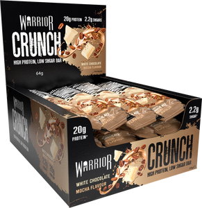 Warrior Crunch Protein Bars 12 x 64g - White Chocolate Mocha